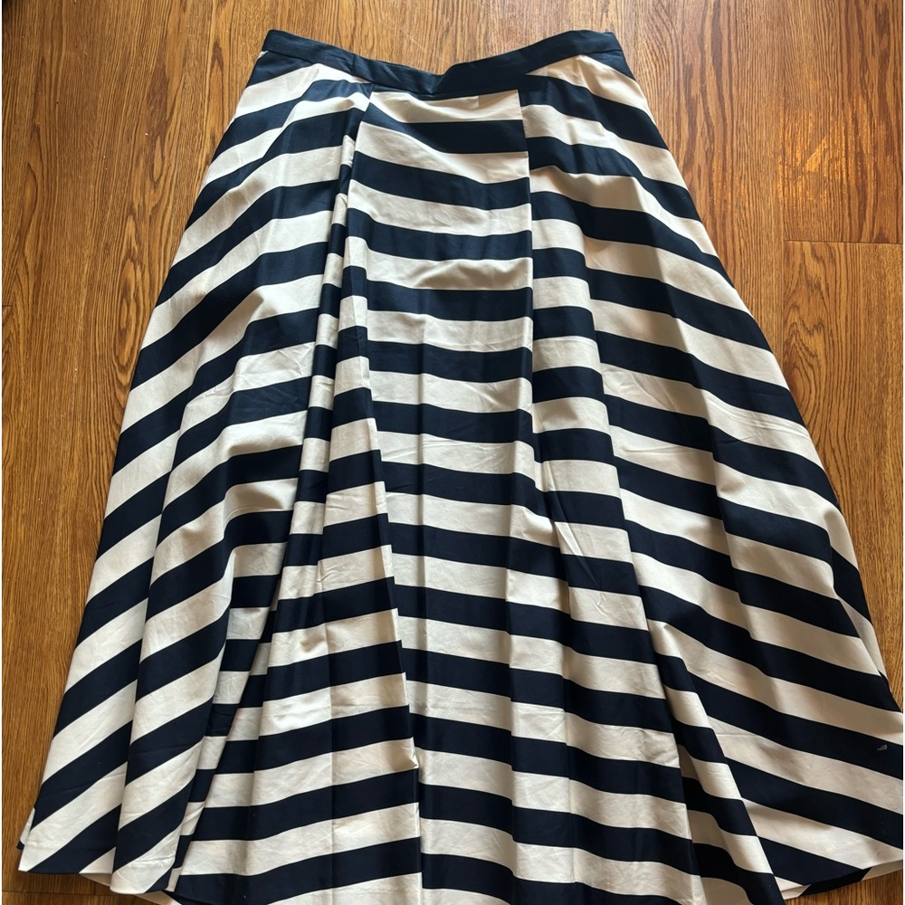 H&M striped A-line skirt